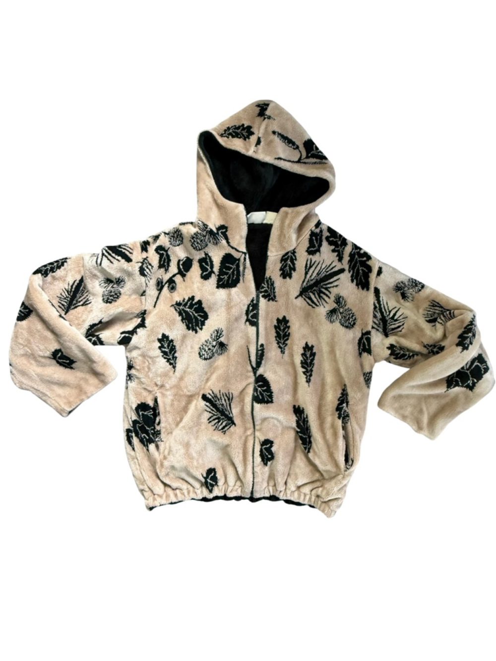 Vintage St John’s Bay Nature Print Fleece Jacket L